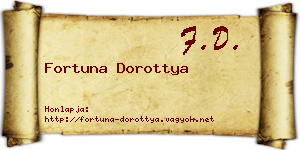 Fortuna Dorottya névjegykártya